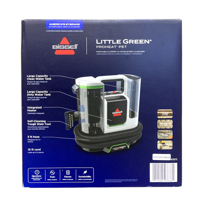 Bissell Little Green Proheat Pet Portable Carpet & Upholstery Cleaner, #3973