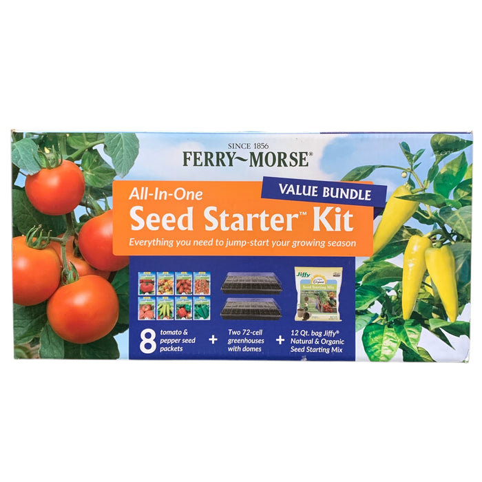 Ferry-Morse All-In-One Tomato & Pepper Seed Starter Kit Value Bundle