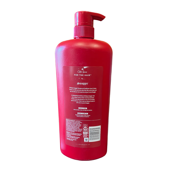 Old Spice Swagger 2-in-1 Shampoo and Conditioner for Men, 39.9 fl. oz. Bottle