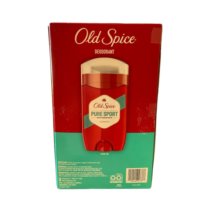Old Spice Pure Sport Pack of 5 Deodorant, 2.4 Ounce
