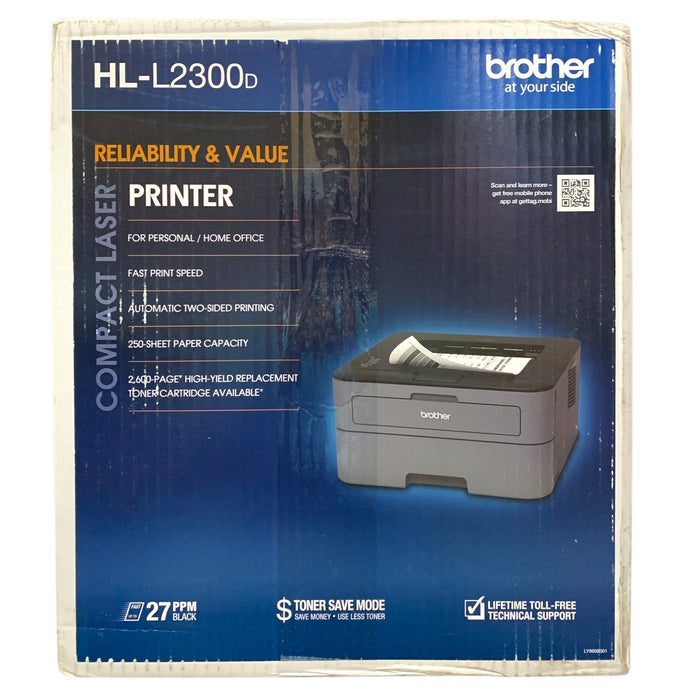 Brother HL-L2300D Compact Monochrome Laser Printer for Personal or Home Office