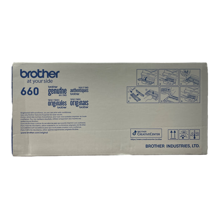 Genuine Brother TN660 High Yield Toner Cartridge, 2600 Page Yield