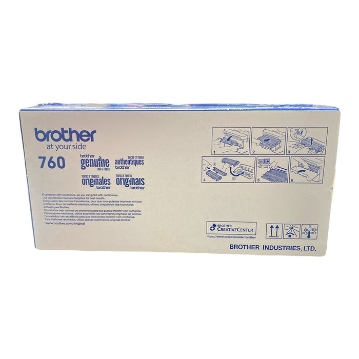 Brother TN760 High-Yield Toner, Black