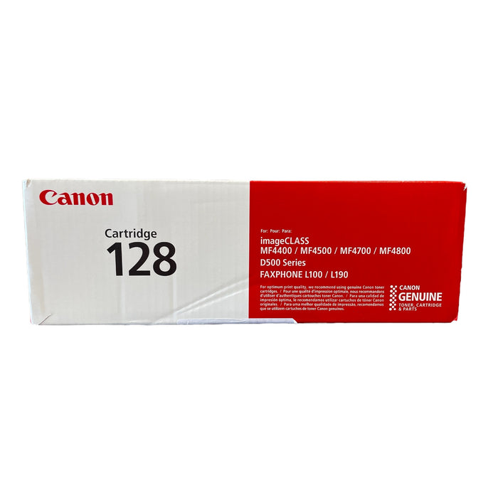 Canon Genuine 128 Black D500 Series imageCLASS Toner Cartridge, 3500B001