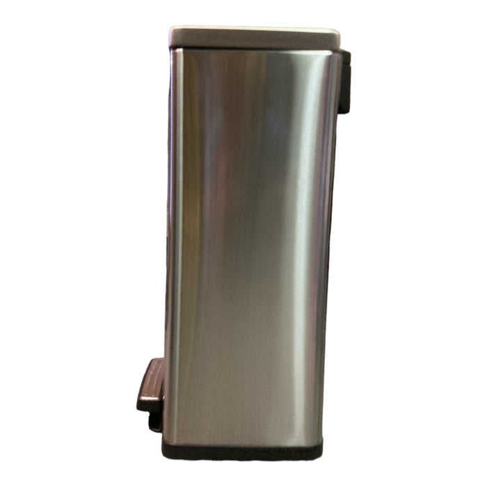 *Scratched* Tramontina 13 Gal Soft Closing Step On Trash Can, Stainless Steel