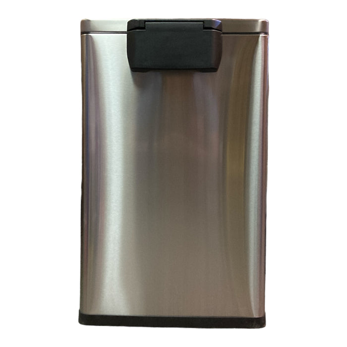 *Scratched* Tramontina 13 Gal Soft Closing Step On Trash Can, Stainless Steel