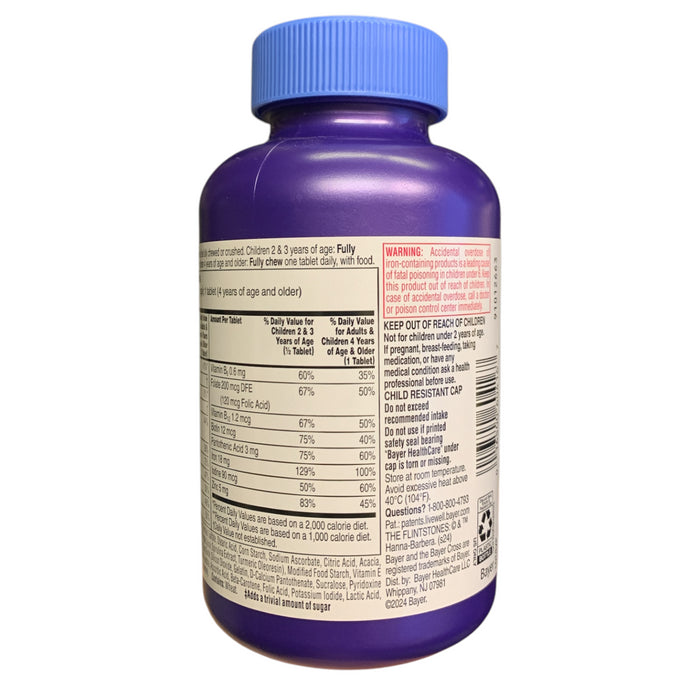 Bayer Flintstones + Extra Iron Chewable Multivitamin Tablets for Kids, 210 ct.