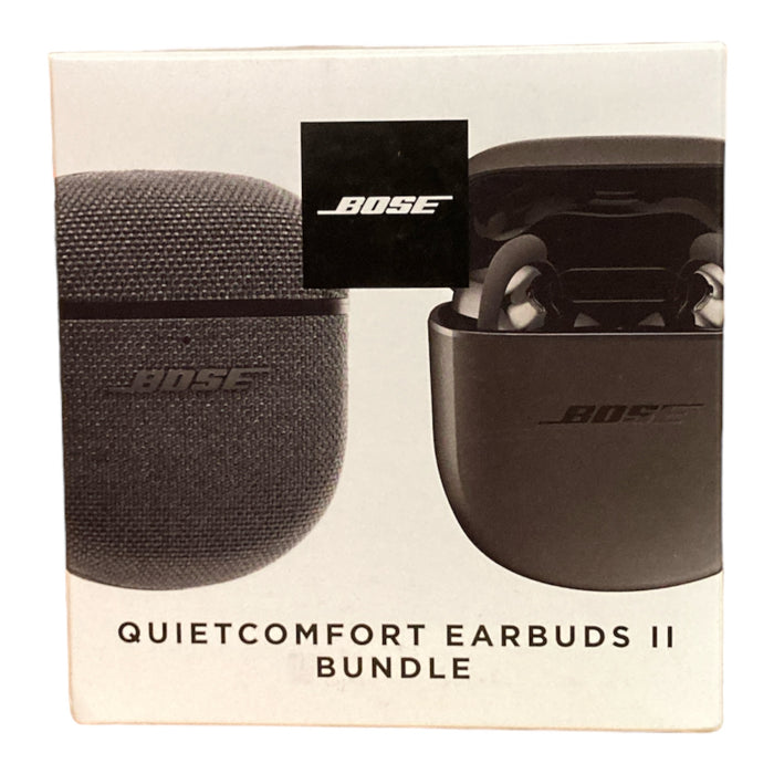 Bose QuietComfort Bundle Earbuds II with Protective Fabric Case Cover