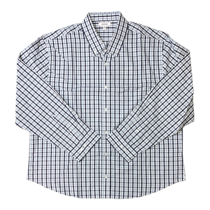 Haggar Men's Long Sleeve Button-Down Dress Collared Shirt