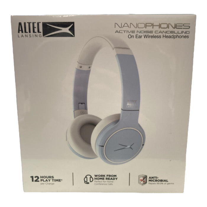 Altec Lansing NanoPhones ANC Headphones (Icy Blue)