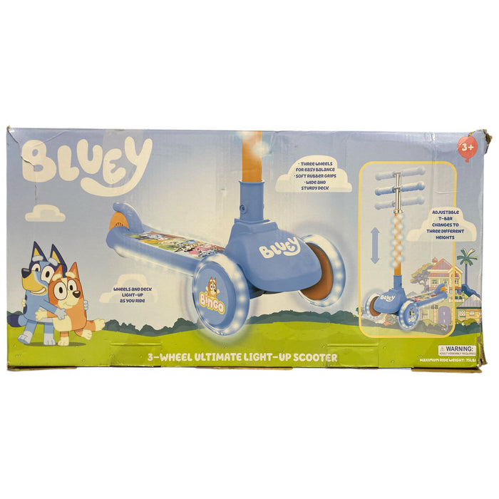 Licensed Kids Easy Balance Adjustable Light-Up Three-Wheeled Kick Scooter