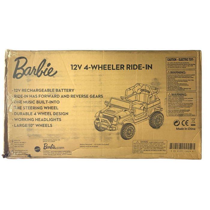 Licensed 12-Volt Battery Powered 4-Wheeler Ride In, Ages 3+, 66lb. Max Weight