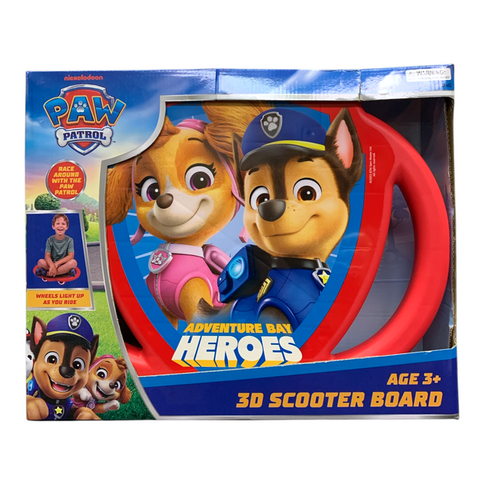 Licensed Character 3D Scooter Board with Light-Up Wheels, Ages 3+