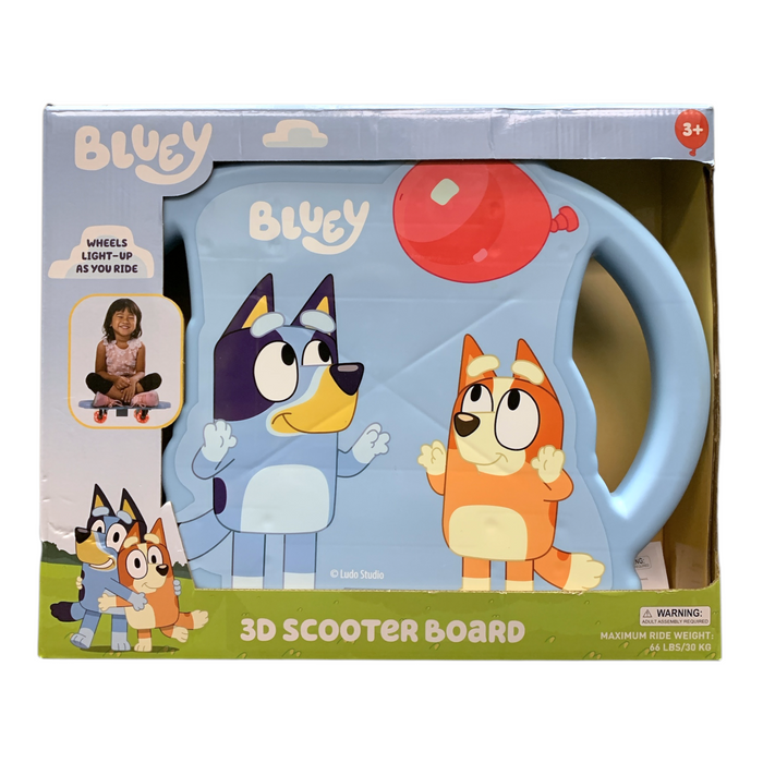 Licensed Character 3D Scooter Board with Light-Up Wheels, Ages 3+