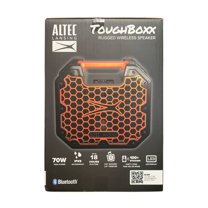 Altec Lansing ToughBoxx Rugged Wireless Speaker, 70W, 6.5" Woofer, 2.5" Tweeter