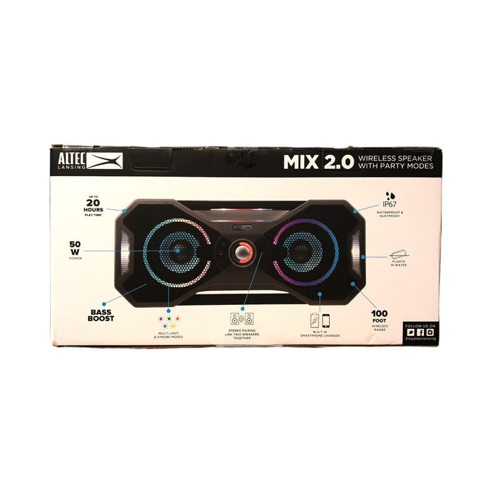 Altec Lansing - Mix2.0 Bluetooth Party Speaker - Steel metallic Gray