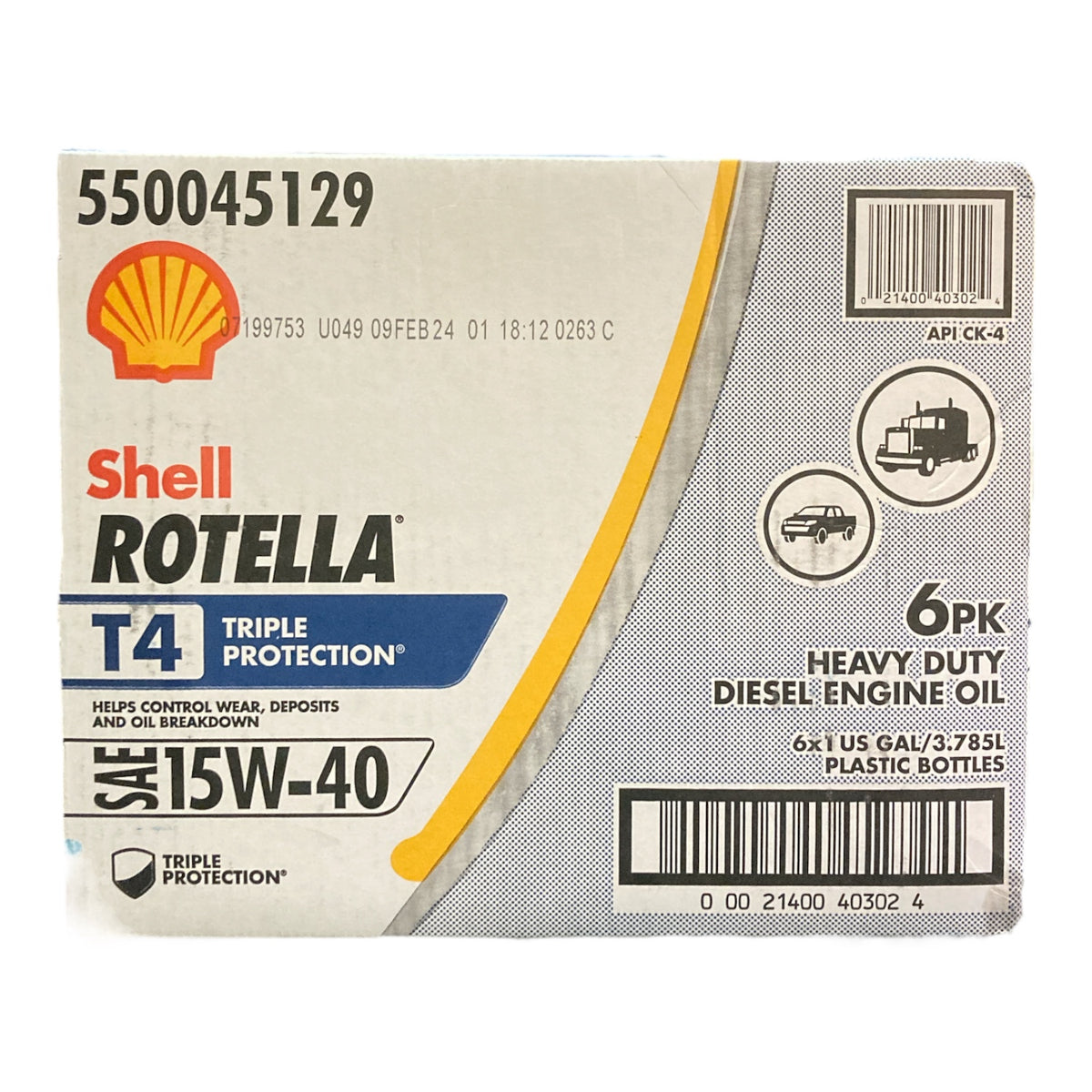Rotella T4 15w40 Heavy Duty Motor Oil 1 Gallon Bottles 6 Pack rotella-t4-15w40-heavy-duty-motor-oil-1-gallon-bottles-6-pack