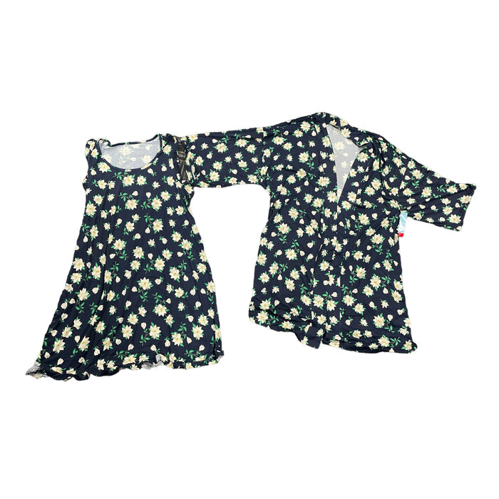 Draper James Women's 2 Piece Chemise and Robe Pajama Set