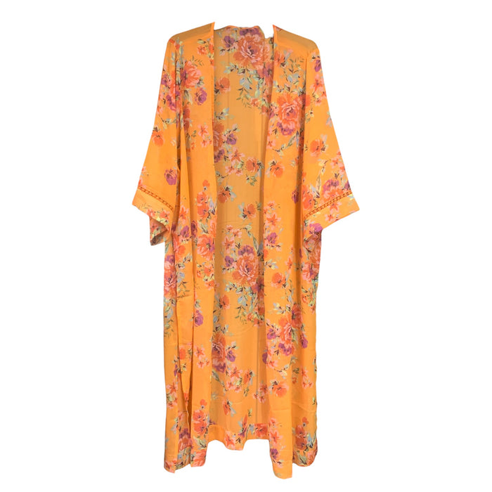 Jessica Simpson Womens Floral Kimono, Lightweight Chiffon Fabric