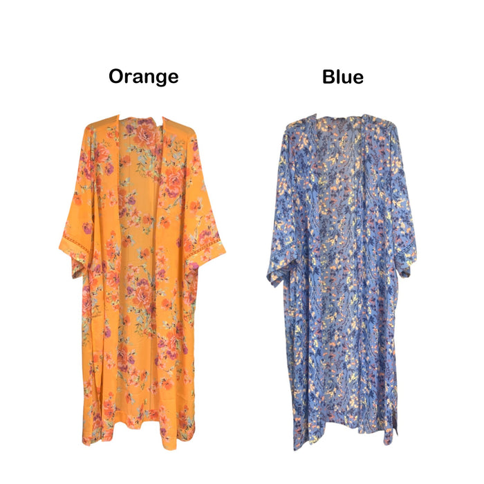 Jessica Simpson Womens Floral Kimono, Lightweight Chiffon Fabric