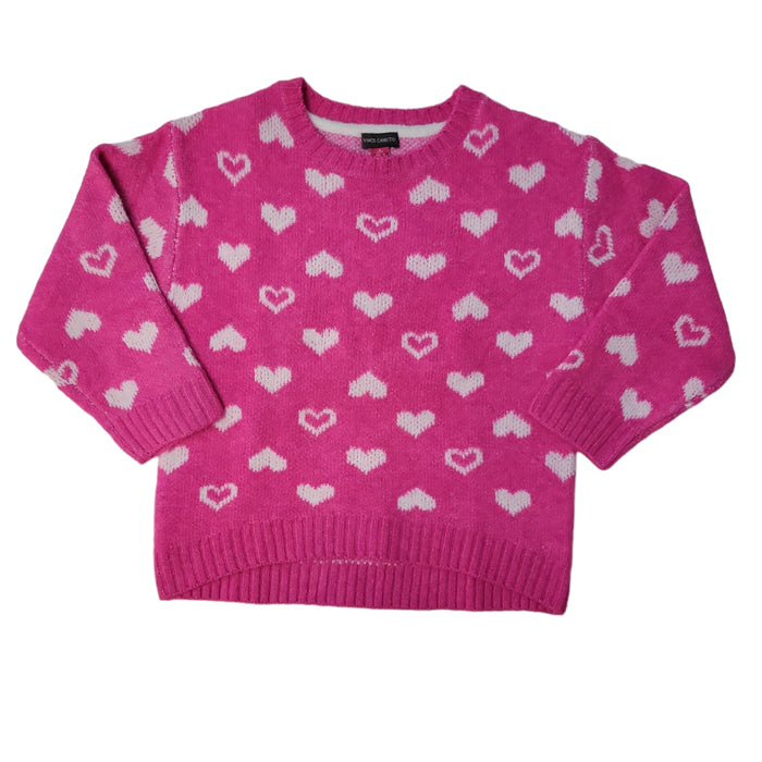 Vince Camuto Girl's Long Sleeve Soft Knit Valentine's Day Sweater