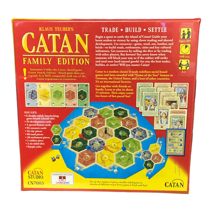 Klaus Teuber's Catan: Family Edition Board Game