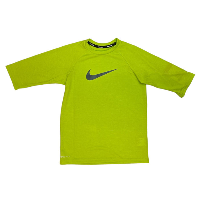 Nike Boy's Swoosh It Dri Fit UPF 40+ Half Sleeve Rash Guard Shirt