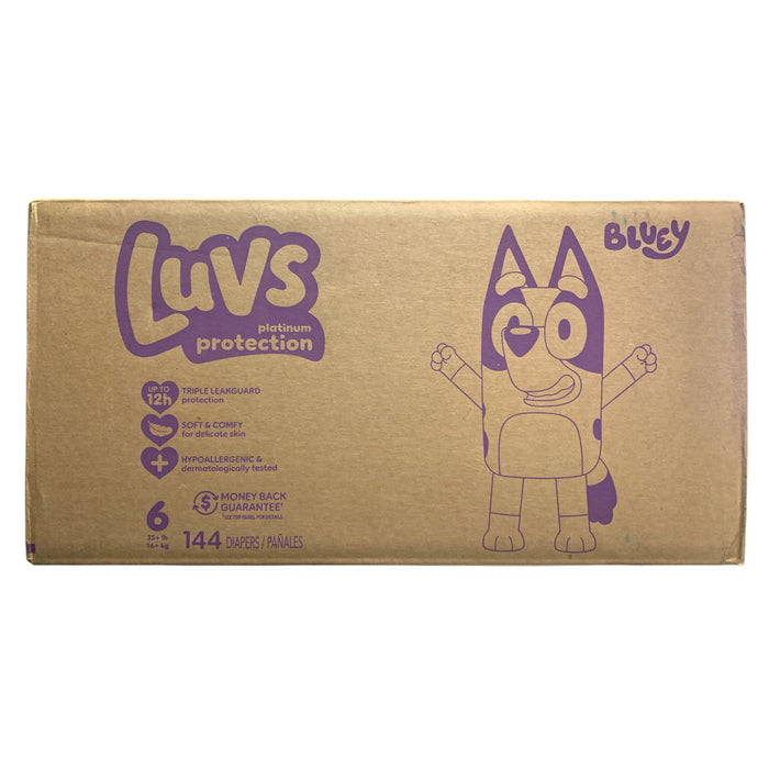 Luvs Pro Level Leak Protection Diapers, Size 6 (35+ lbs.), 144ct.