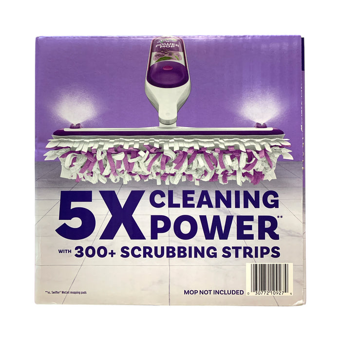 Swiffer Power Mop Refill Bundle, Lavender, 10 Pad Refills & 2 Cleaning Solutions