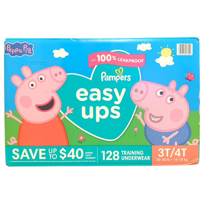 Pampers Easy Ups Training Underwear, Leakproof, 3T/4T (30-40lbs.), 128ct.