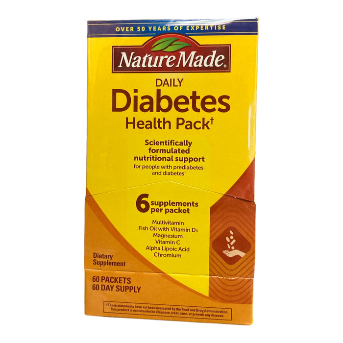 Nature Made Daily Diabetes Health Pack Dietary Supplement (60 Pack)