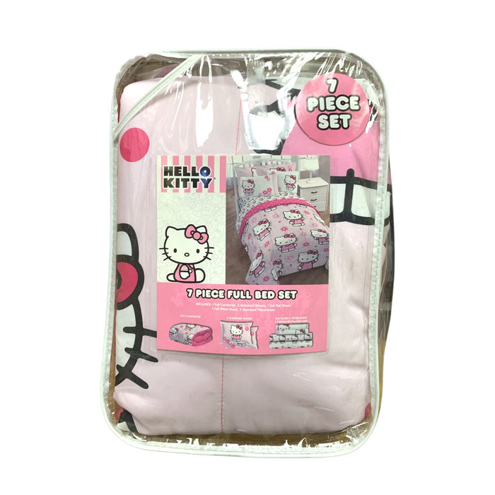 LIcensed Kid's Bed-In-A-Bag Set, 7-Piece Set, Full, Hello Kitty