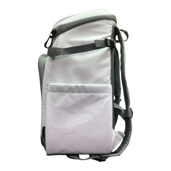 Igloo "Marine" 30-Can Capacity Soft-Side Backpack Cooler, White/Cool Grey