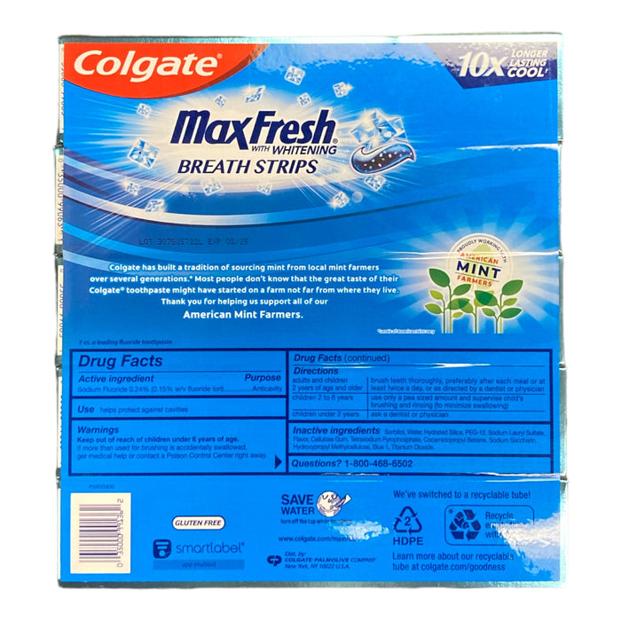 Colgate Max Fresh Toothpaste, Cool Mint (7.3 oz, 5 ct.)