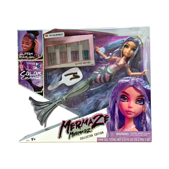 Mermaze Mermaidz Color Change Fashion Doll, Orra with Glitter Hair Gel and More
