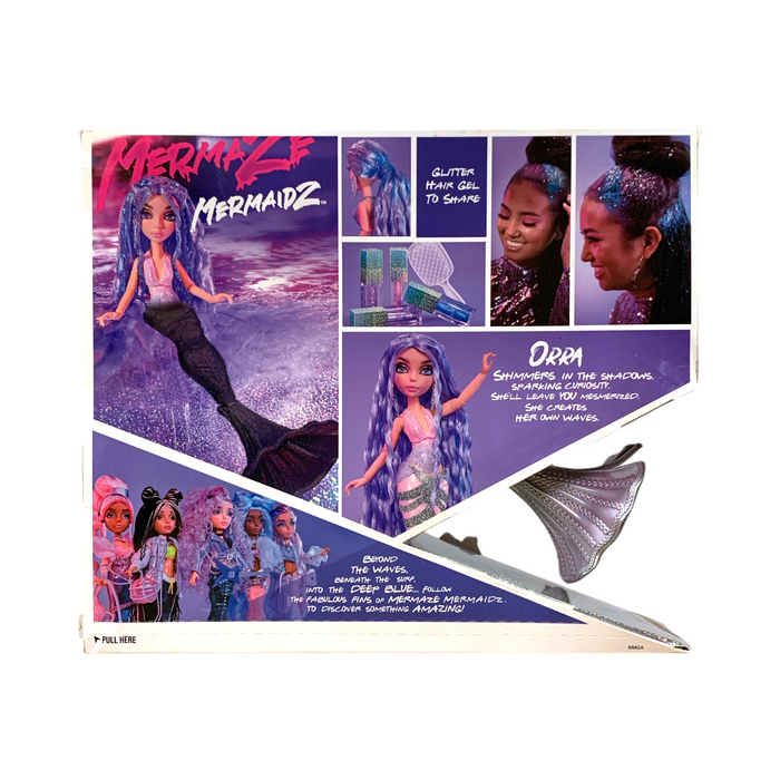 Mermaze Mermaidz Color Change Fashion Doll, Orra with Glitter Hair Gel and More