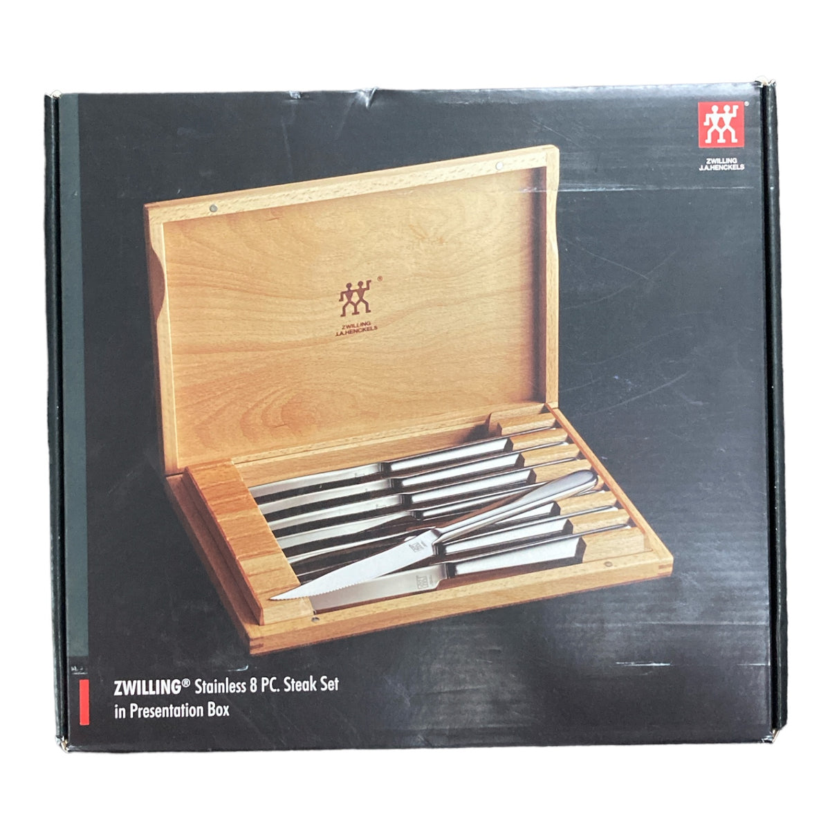 Zwilling J.a. Henckels 8Pc Steak Knife Set with Wood Presentation Cas