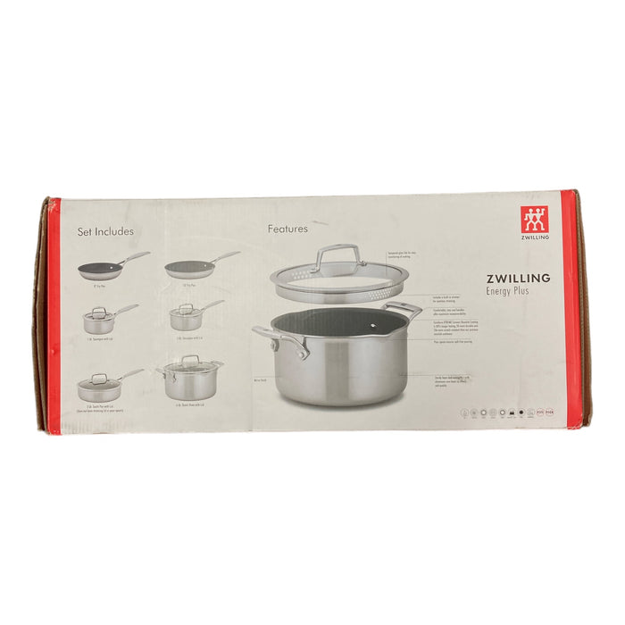 ZWILLING Energy Plus 10-pc Stainless Steel Ceramic Nonstick Cookware Set