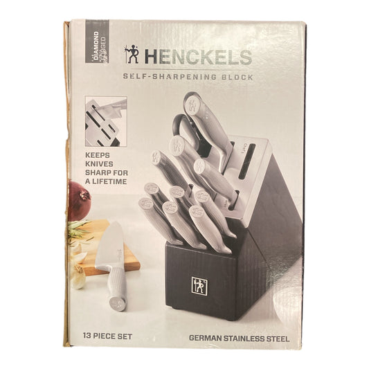 *Open Box* Henckels Diamond 13-pc Self-Sharpening Knife Block Set