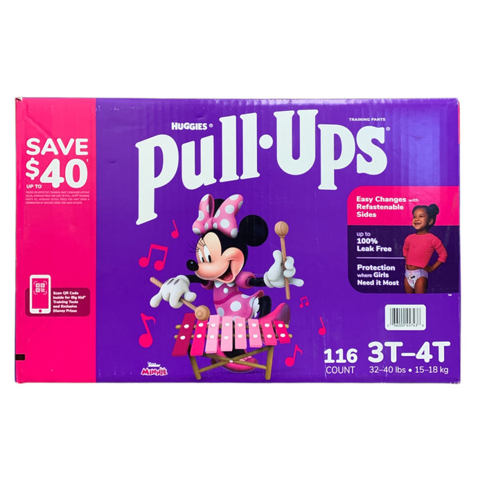 Huggies Pull-Ups Training Pants for Girls, 3T-4T (32-40lbs.), 116ct