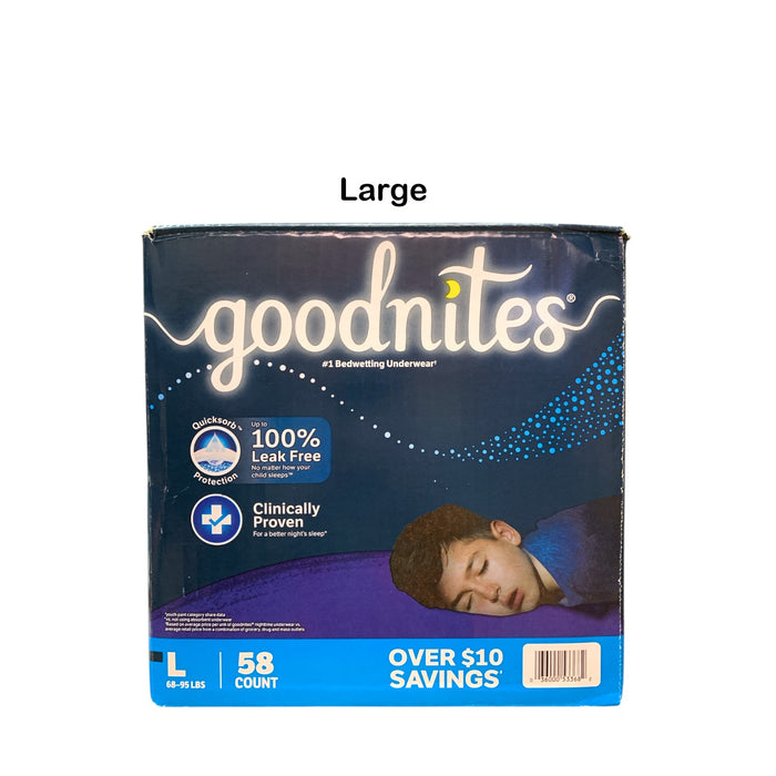 Goodnites Leak-Free Nighttime Beddwetting Underwear for Boys