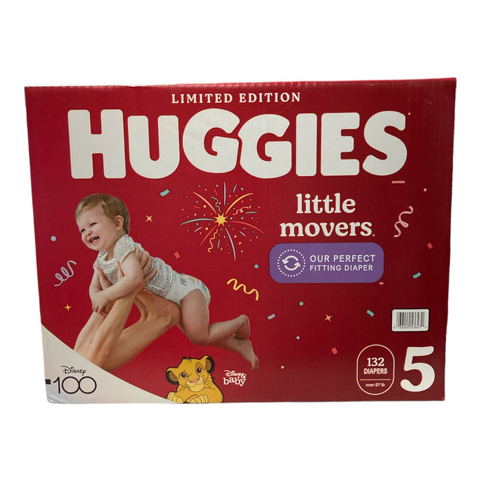 Huggies Little Movers Diapers Size 5 - 27+ Pounds (132 Count)