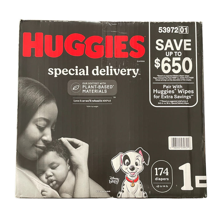 Huggies Special Delivery Hypoallergenic Baby Diapers, Size 1 (174 Ct.)