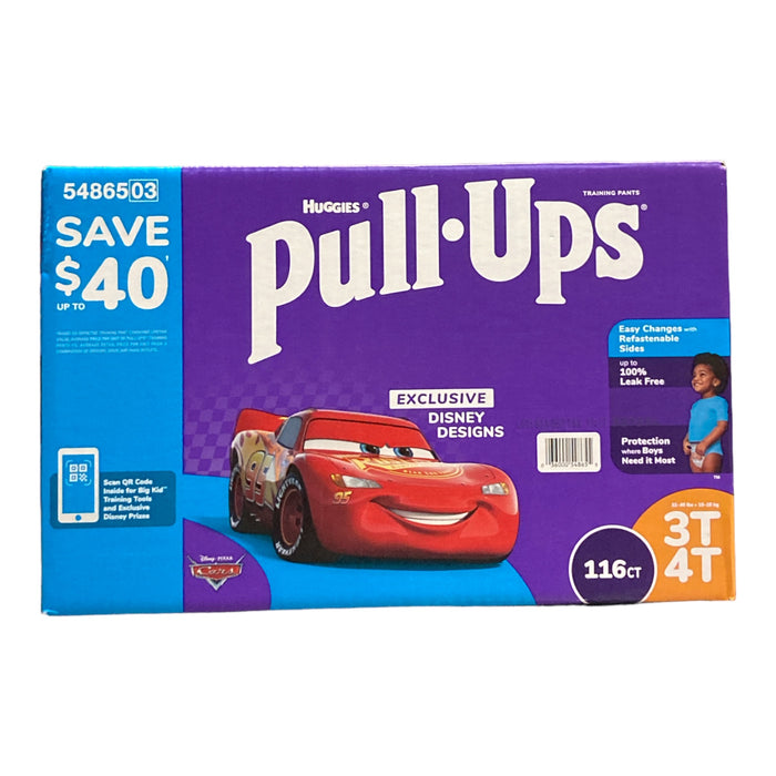 Huggies Pull-Ups Training Pants for Boys, 3T-4T 32-40 Pounds (116 Count)