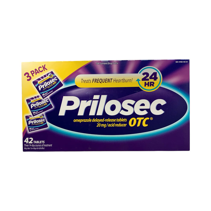 Prilosec OTC Delayed Release Heartburn Treatment, 14-Day Course, 3 pack - 42ct.