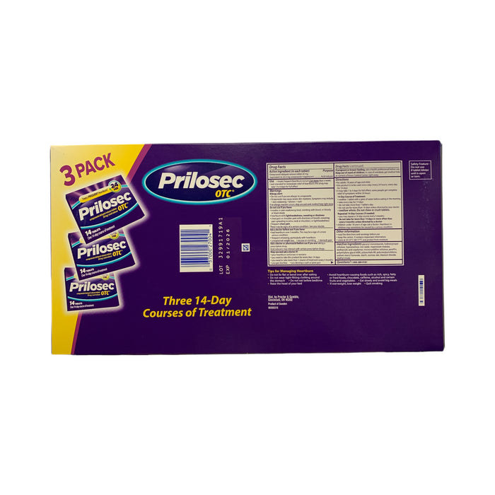 Prilosec OTC Delayed Release Heartburn Treatment, 14-Day Course, 3 pack - 42ct.