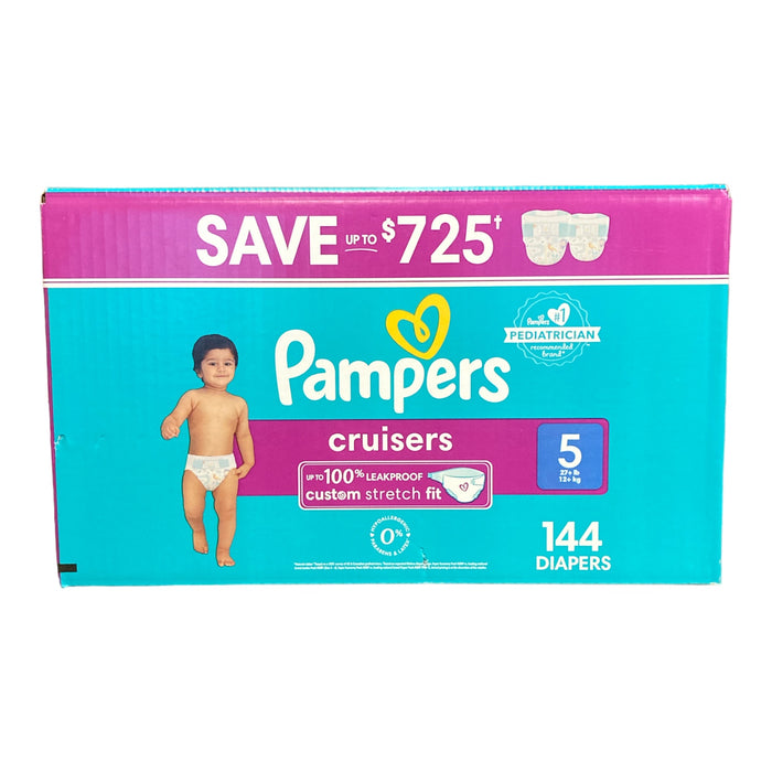 Pampers Cruisers Diapers - Size 5 (27+ Pounds) 144 Count