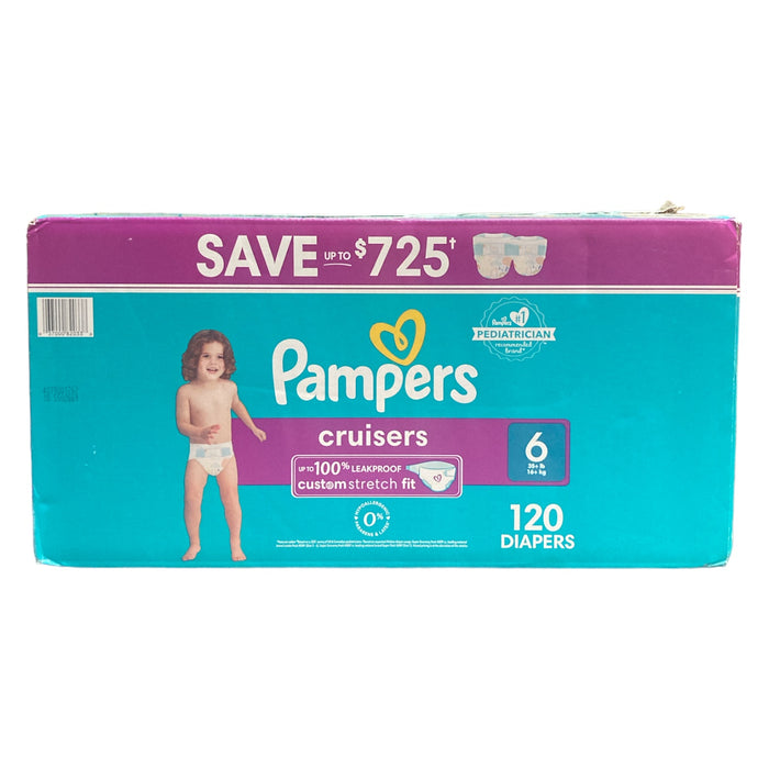 Pampers Cruisers Diapers - Size 6 (35+ Pounds) 120 Count