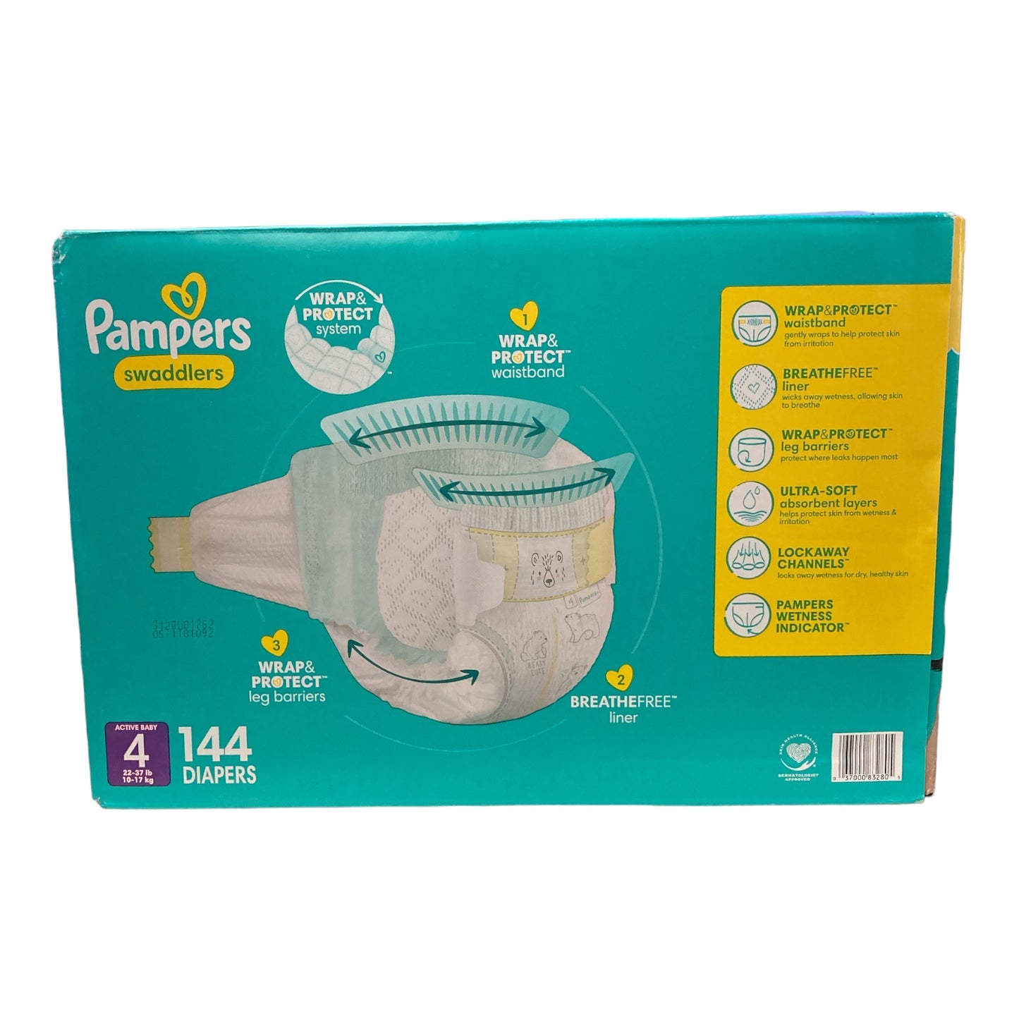 Pampers Swaddlers Disposable Diapers Size 4 144 Count Ewirelessgear 9221