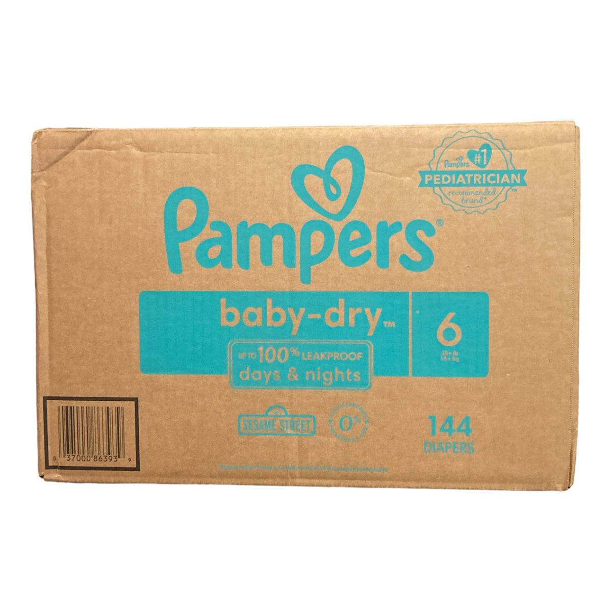 Pampers Baby Absorbent Disposable Diapers - Size 6 (144 Count